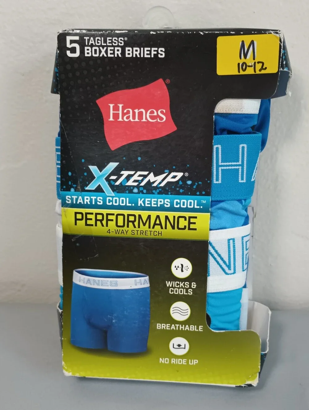 Hanes Boys' Tagless X-Temp Performance Boxer Brief Underwears